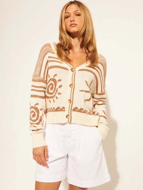 John + Jenn Sweaters - NWT John & Jenn Carlo Sun Novelty Cardigan